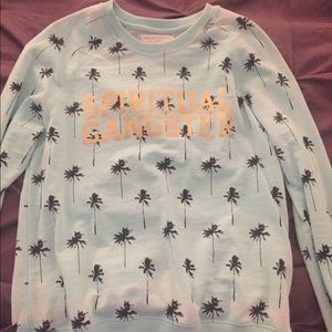 Spiritual Gangster Light Blue Crew Neck Sweatshirt